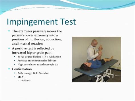 positive anterior hip impingement test